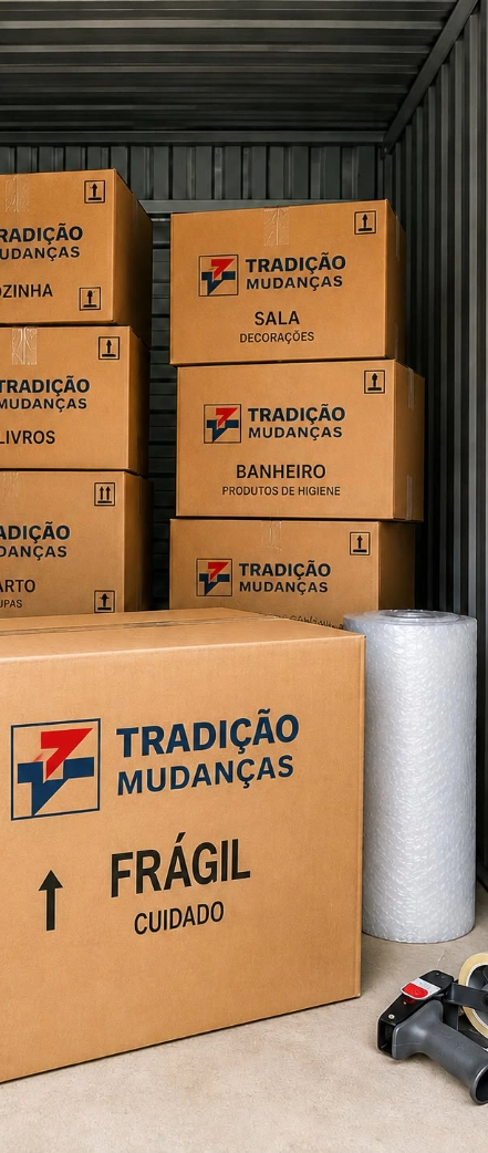 Caixas de mudança em ambiente residencial - Mudança RJ // Mudança Residencial e Comercial no RJ